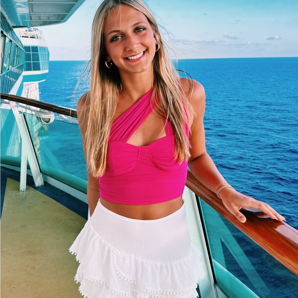 SHEIN Vibrant Pink Top